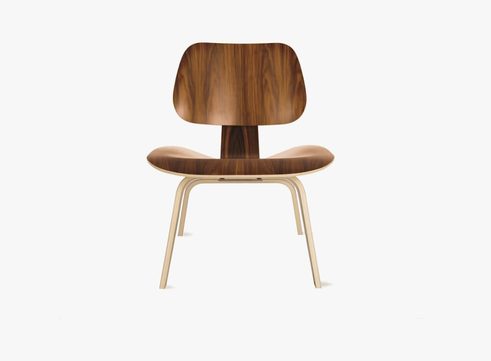 View Eames Molded Plywood Lounge Chair Wood Base (LCW)